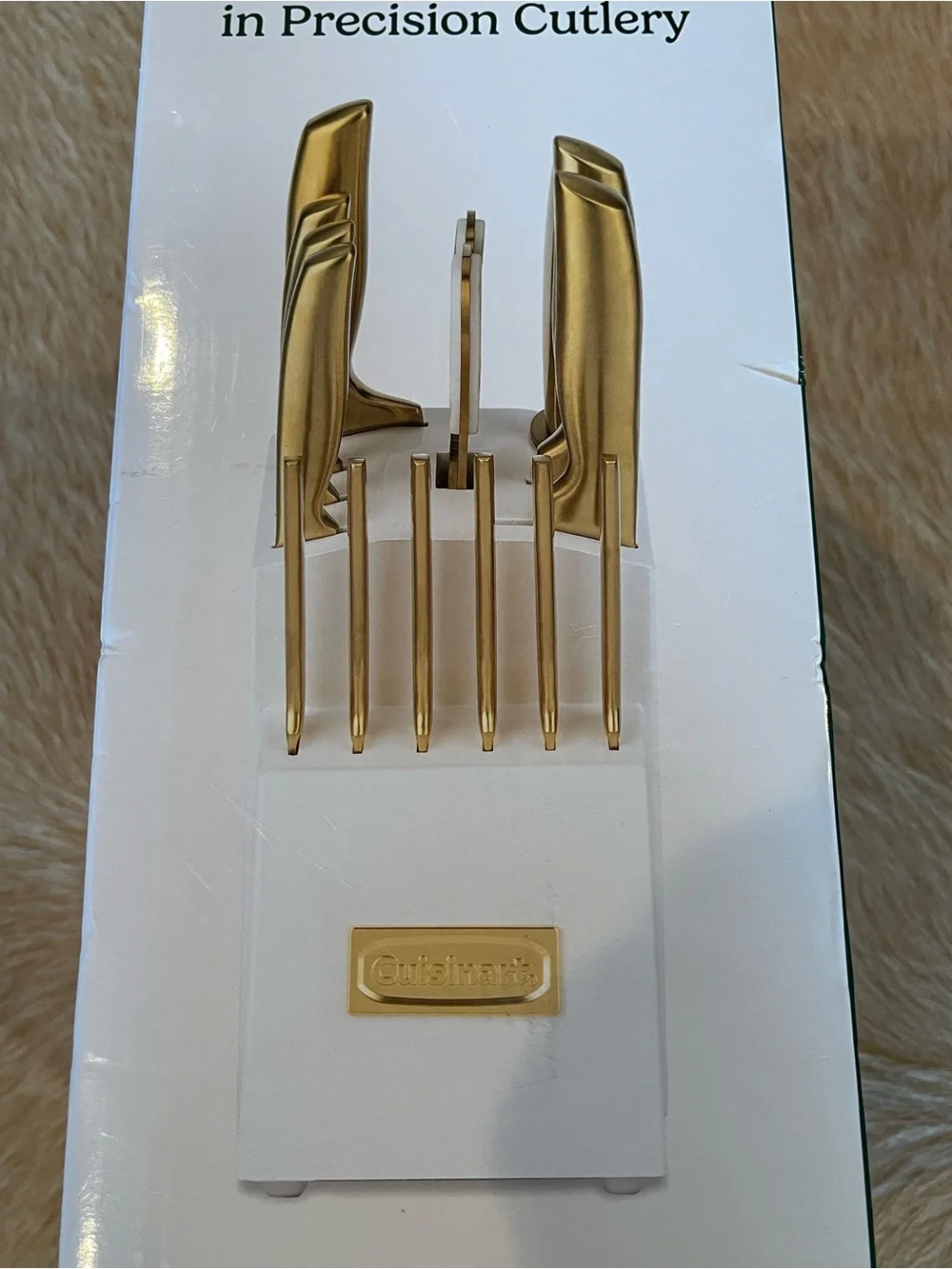 Cuisinart Gold Stainless Steel 15-Piece Knife Block Set